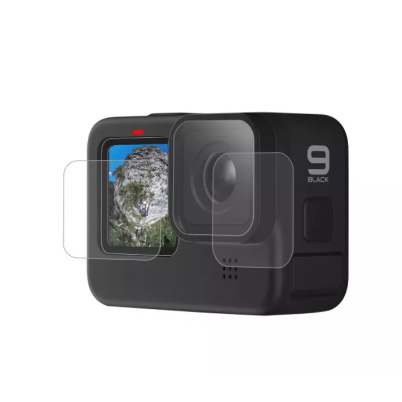 Display- und Objektivschutz Telesin GP-FLM-902 für GoPro Hero9 — Schutzglas für Display und Linse
