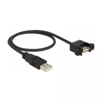 USB-Kabel DeLOCK 85461 USB 2.0 0,5 m Schwarz