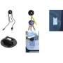 Halterset WEDO 64 301001 — universaler Parkschein- und USB-Kabelhalter, schwarzes Polystyrol