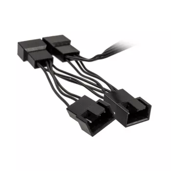 Lüfter-Y-Kabel Kolink 1-auf-4 PWM 35 cm, 4-Pin-PWM auf 4×4-Pin-PWM + SATA