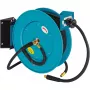 Offene Schlauchtrommel 9040OS-10, 20 Meter, Druckluftschlauch Blau, 2 Meter Anschlussschlauch