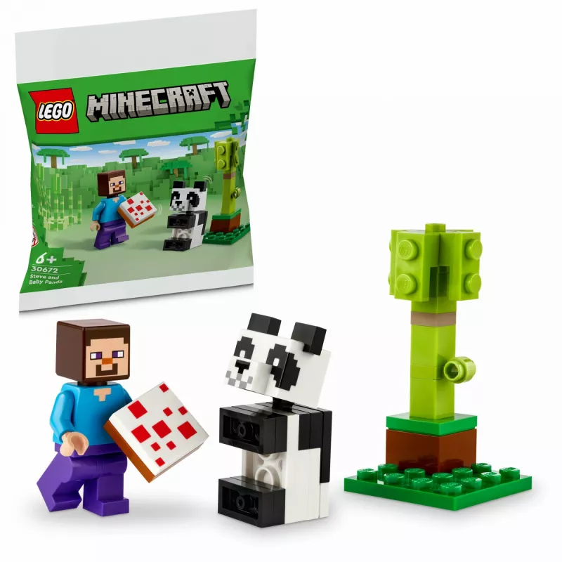 LEGO Minecraft Steve und Baby-Panda 30672 Polybeutel