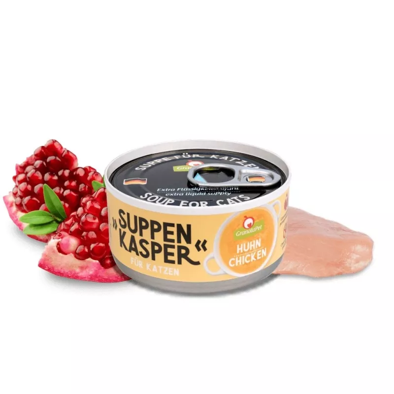 Katzenleckerlis Fox4Pets GRANATAPET Suppenkasper Huhn 70 g — Hühneraroma, weiche, fleischige Leckerbissen, getreidefrei, glutenfrei