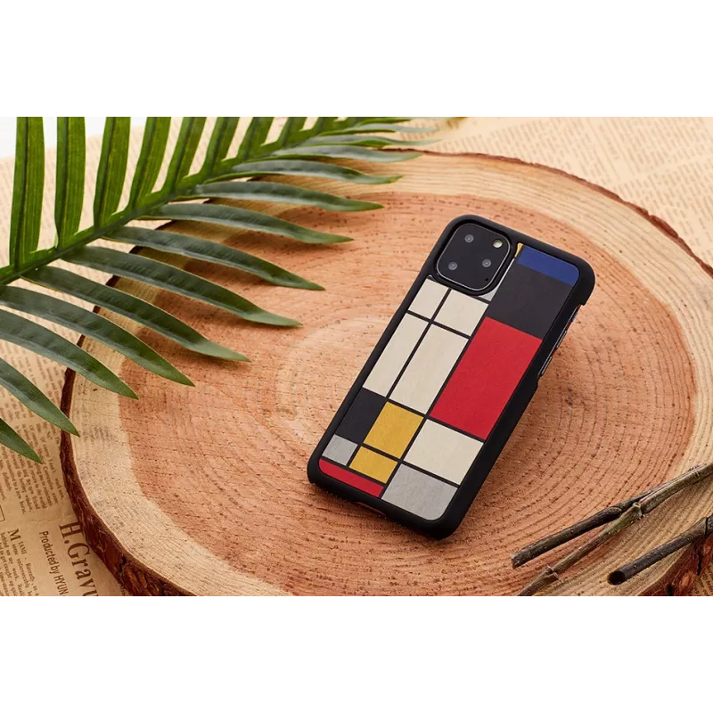 Smartphone-Hülle man and wood für iPhone 11 Pro Max — wood Schwarz