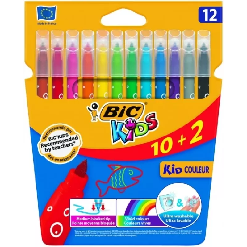 BIC Filzstifte CF KID750 12 Farben 9202937