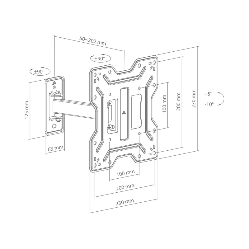 Sbox LCD-421 (23-43/30kg/200x200)