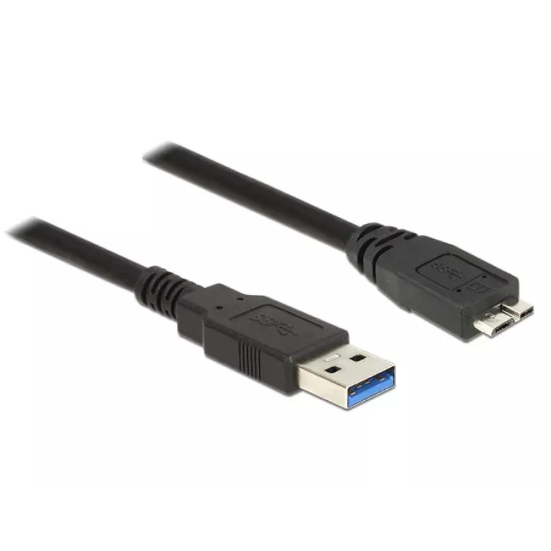 USB-Kabel DeLOCK 85073 USB 3.2 Gen 1 1,5 m USB A Micro-USB B Schwarz