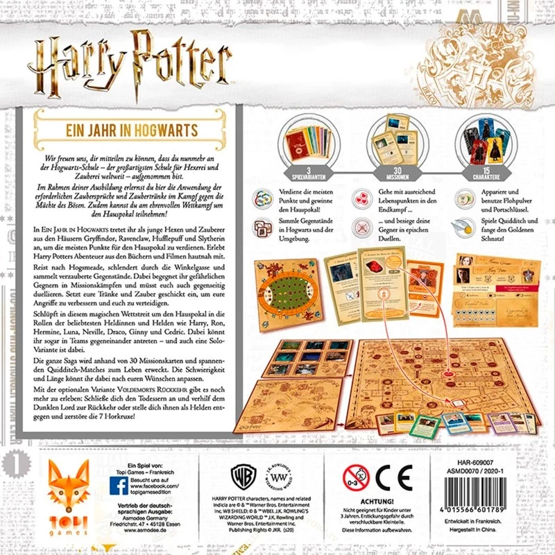 Harry Potter: Ein Jahr in Hogwarts, Brettspiel