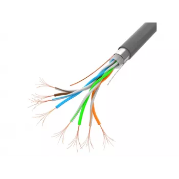 Netzwerkkabel LANBERG LCF5-11CC-0305-S Cat5e F/UTP, 24 AWG CCA, 305 m, grau