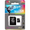 MicroSDXC Flash-Speicherkarte Silicon Power 128 GB UHS‑I (Class 10, U1), 85 MB/s, schwarz, mit SD-Adapter