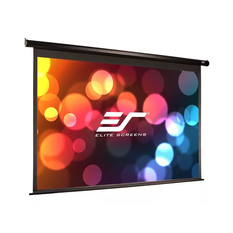 SALE OUT. Elite Screens Electric125H Spectrum Leinwand 125'' 16:9 / Diagonale 312,5 cm, B 276,5 cm x H 155,7 cm / Schwarzes Gehäuse / Elektromotorische Leinwand / Wand- und Deckenmontage / 1
