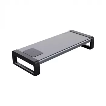 Monitorständer ORICO HS081812 mit 15W Qi kabellosem Ladegerät, Desktop-Riser für Bildschirme und Laptop