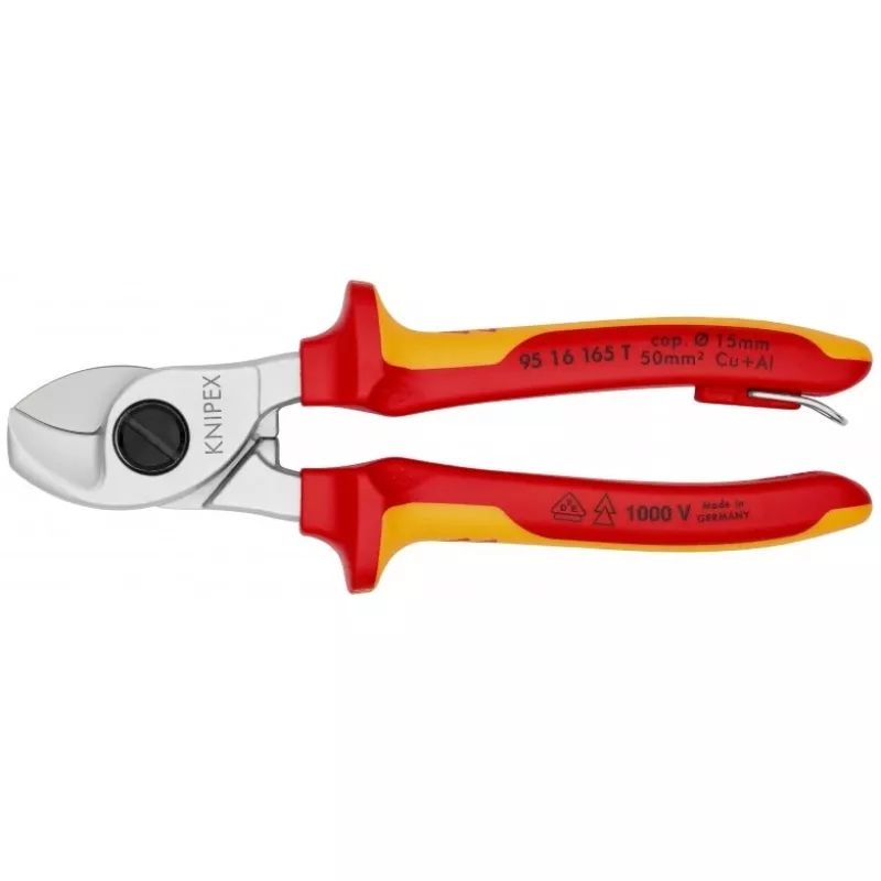 Knipex 95 16 165 T Kabelcrimper Crimpwerkzeug Schwarz, Gelb