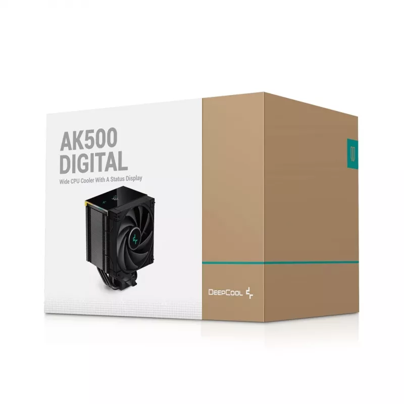 Luftkühler DeepCool AK500 Digital 12 cm Schwarz 2,19 mmH2O
