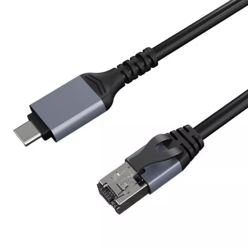 Interneto Kabel CAT6 UTP, USB Typ-C - RJ45, 7,5 m