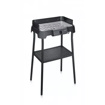 Tisch-Elektrogrill SEVERIN PG 8594 — 2000 W, rechteckiger Rost, schwarz