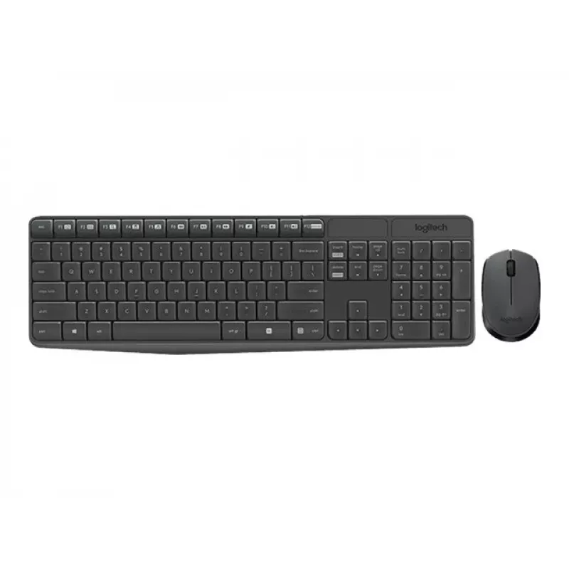 Logitech Tastatur MK235 Wireless KBD+Maus Grau CZ