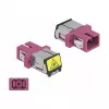 Glasfaser-Koppler DeLOCK 86891 SC Simplex Buchse auf SC Simplex Buchse Multimode Violett
