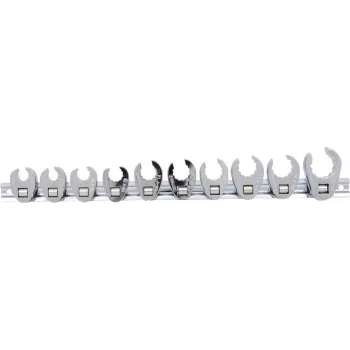 KS TOOLS 3/8 12-kant-Einsteck-Open-End Spanner-Set, 10-teilig 10-22mm (913.3900)