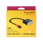 Videokabel-Adapter DeLOCK 61213 USB Type-C auf DVI 0,2 m Schwarz