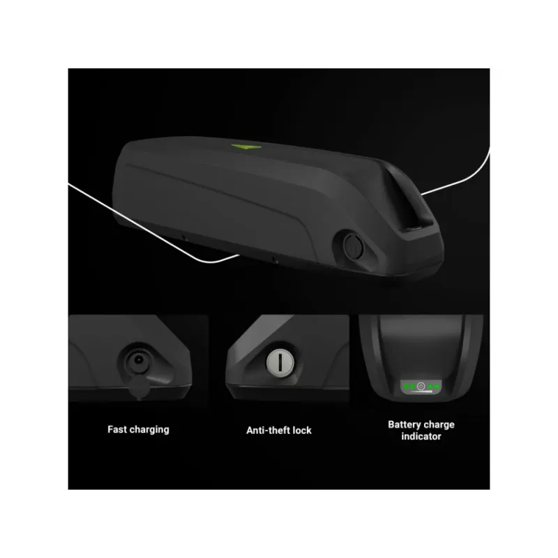 Batterie Green Cell EBIKEGCF03 48V 14500mAh Lithium-Ion Schwarz
