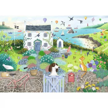 Puzzle Ravensburger Coastal Cottage 1000 Teile, 700 mm Breite, 2 mm Dicke