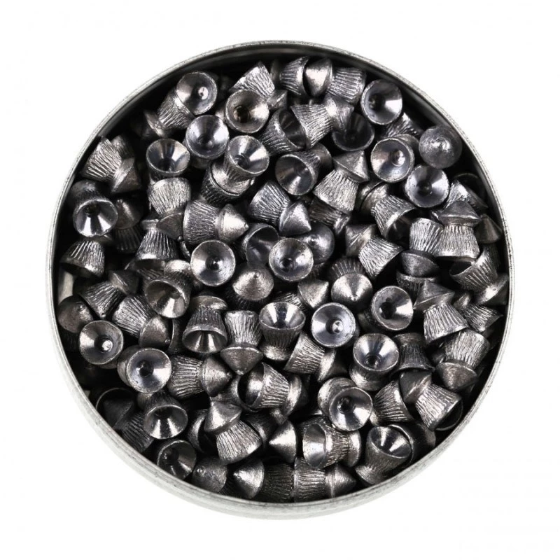 Diabolokugeln UMAREX Pointed Ribbed Shot Cobra 6,35 mm, 1,56 g, silber, 200 Stück