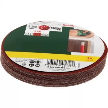 Schleifzubehör-Set Bosch 2 607 019 494 — Packung mit 25 Schleifblättern/Zubehör