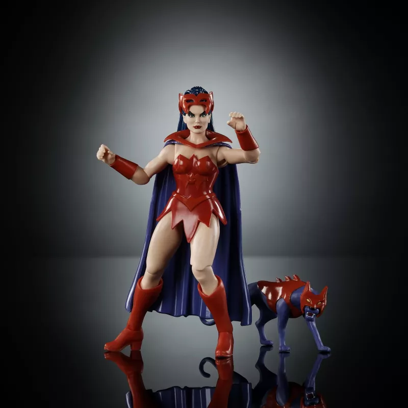 Actionfigur MATTEL MotU Origins Catra 5,5 Zoll – sammelbare bewegliche Figur