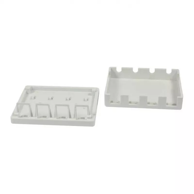 Synergy21 Keystone, Modulträger, Patchpanel für 4x TP-Module, Aufputzmontage, Weiß (ABS)