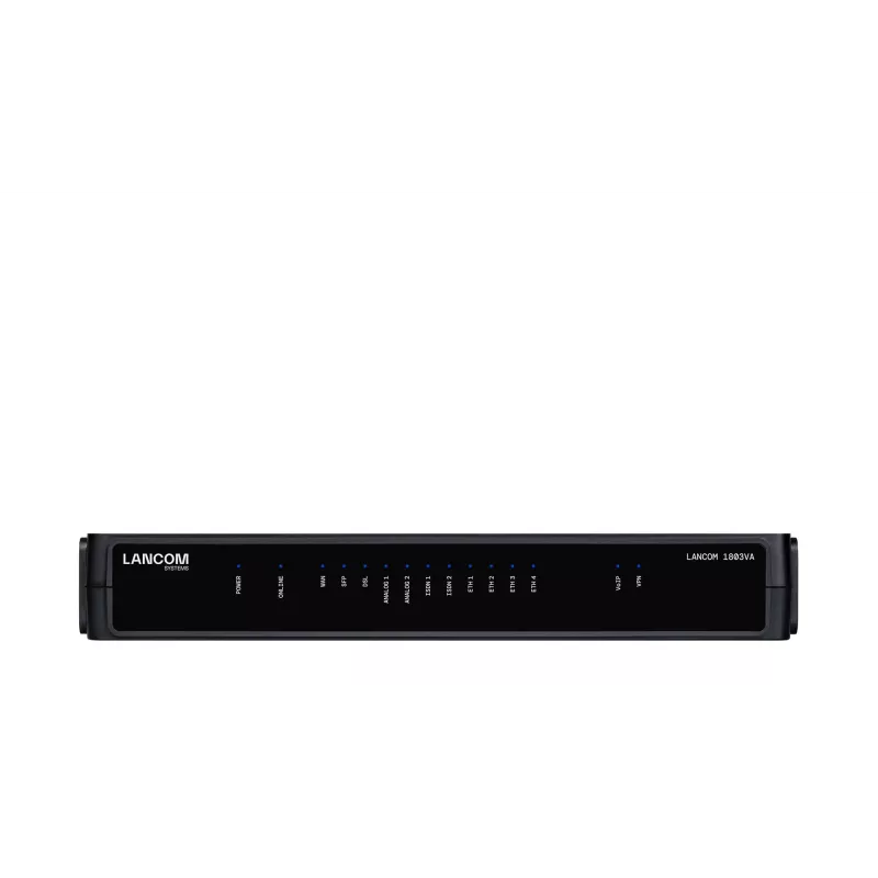 Router LANCOM 1803VA Schwarz 1 Lüfter SNMP Ethernet 10 100 1000 Mbit/s