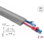 Kabelkanal DELOCK 20767 PVC Grau 1 Stück