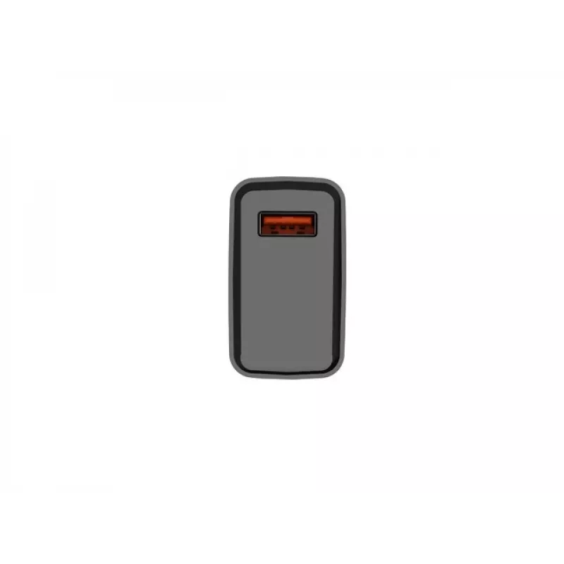 NATEC AC-Schnellladegerät für den Innenbereich, kabelgebunden, Ribera – 18 W (5–15 V, bis zu 3 A), 1× USB-A, Huawei FCP/SCP, schwarz