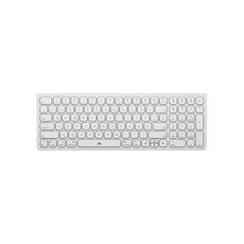 Alogic Echelon Compact USB-C BT Tastatur Deutsch+ Maus Weiß - Tastatur - USB Typ C - Tastatur - USB Typ C