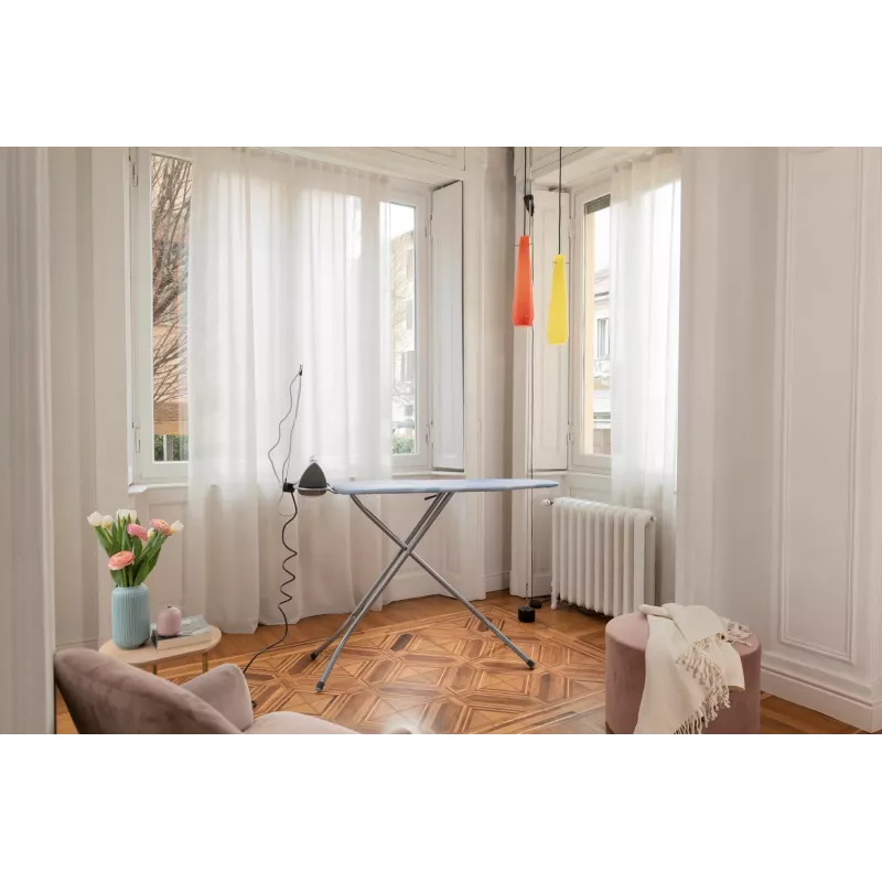 Bügelbrett in voller Größe VILEDA Bravo Plus 143032 — höhenverstellbar 80–97 cm, Bügelfläche 380×1200 mm, Stahlmesh-Tischplatte