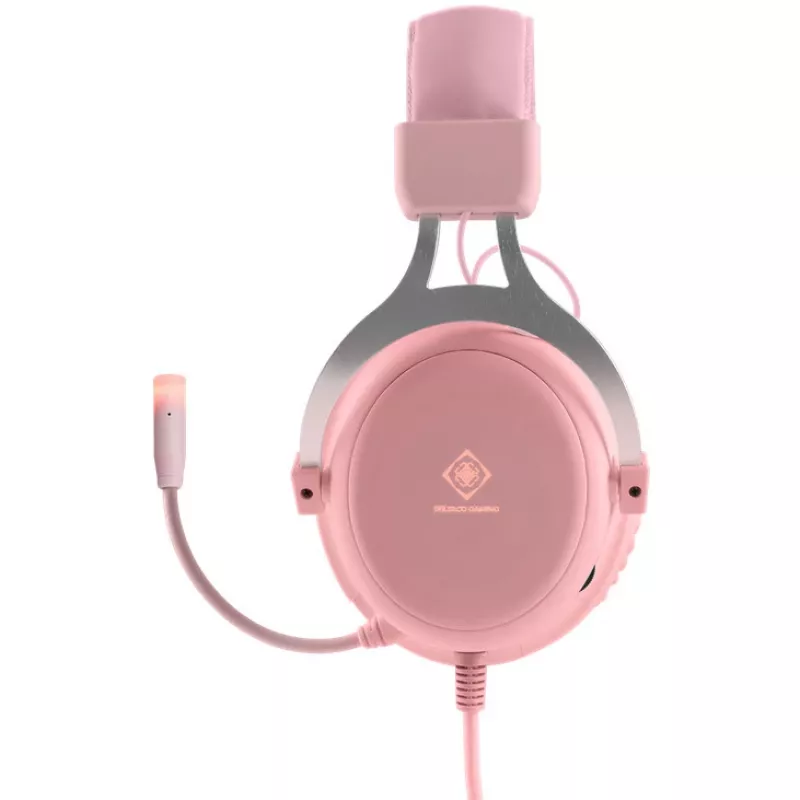 Deltaco GAM-030-P Kopfhörer und Headset kabelgebunden Headband Gaming USB Typ-A Pink (GAM-030-P)