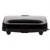 Sandwichmaker Adler AD 3076 — 1000 W kompakter Tisch-Sandwichmaker, schwarz/silber