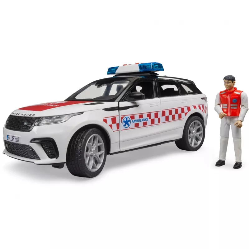 Fahrzeug Range Rover Velar Feuerwehr mit Figur