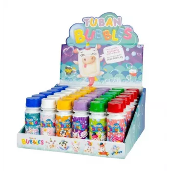 Blasenset Tuban DISPLAY SMALL SOAP BUBBLES MIX 36 STK. x 60 ml