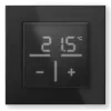 Glas-Wandthermostat Homematic IP mit CO₂-Sensor — mechanisch, schwarz, 230 V, IP20