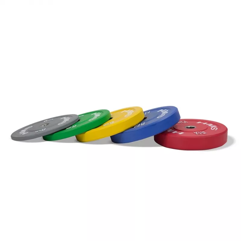 HMS Fitness CBR25 1 Stück Olympische Bumper-Gewichtsscheibe