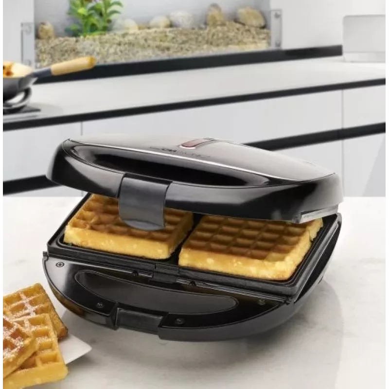 Clatronic ST/WA 3670 Sandwichmaker 800 W Schwarz, Edelstahl