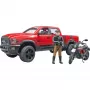Dodge RAM 2500 Power Wagon mit Anhänger und Motorrad Ducati 02502 BRUDER