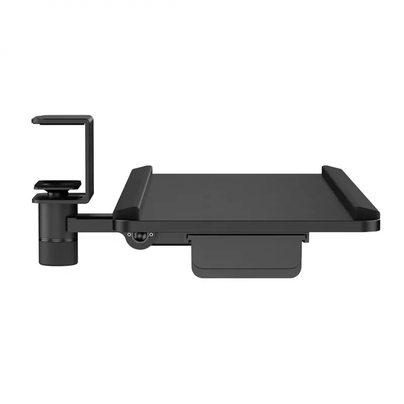 Maclean Unter-Tisch-Tastaturhalterung, max. Belastung 5 kg, horizontal und vertikal verstellbar, schwarz, MC-108 B