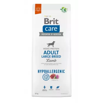 Trockenfutter für Hunde Brit Care Hypoallergenic Adult Large Breed Lamb & Rice 12 kg, Protein 26 %, Fett 14 %
