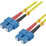 LWL-Patchkabel helos 216668 9/125µm OS2 SC-SC Duplex 15m