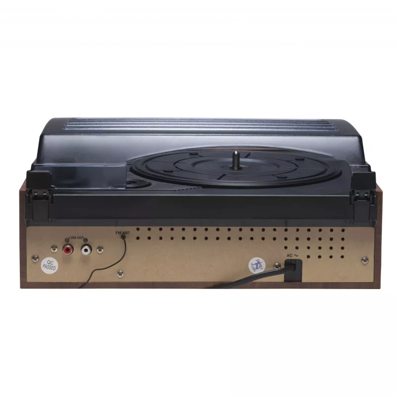 Denver VPR-190MK2 Retro-Plattenspieler mit Radio und eingebauten Lautsprechern