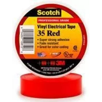 3M Scotch™ 35 SCOTCH35-19X20RD Isolierband Scotch® 35 Rot (L x B) 20 m x 19 mm 1 Stück (SCOTCH35-19X20RD)