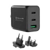 Wandladegerät Tellur TLL151451 65W, 3-Port (2x USB-C, 1x USB-A)