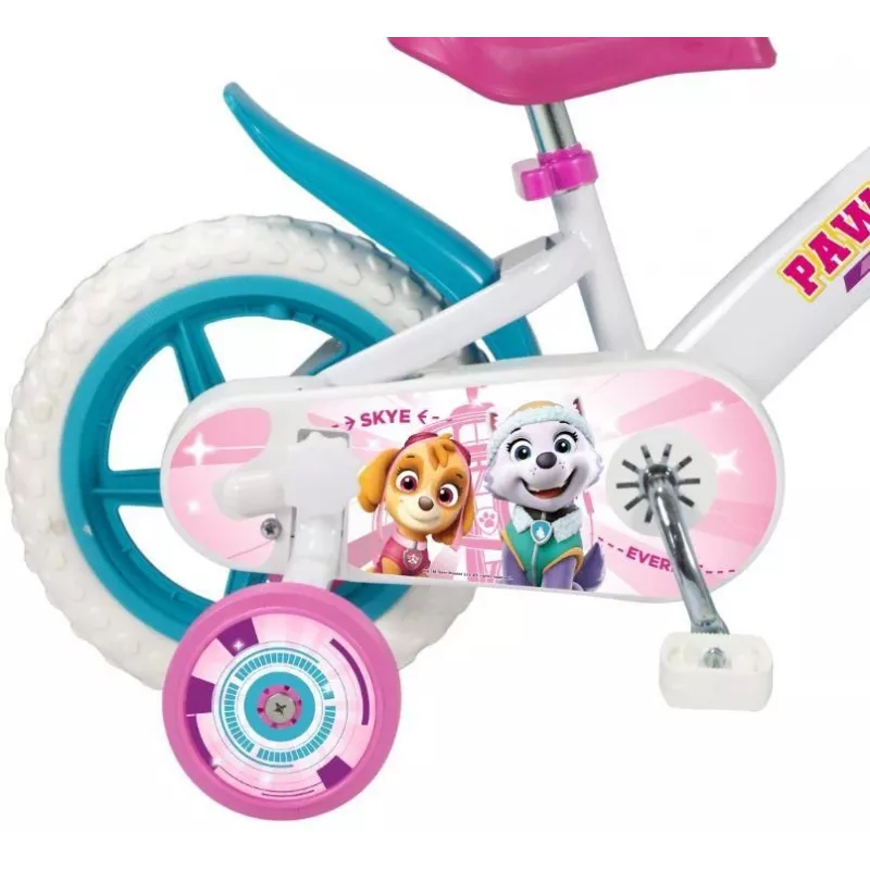 Kinderfahrrad Toimsa TOI1181, 12-Zoll-Räder, weiß, Paw Patrol-Design